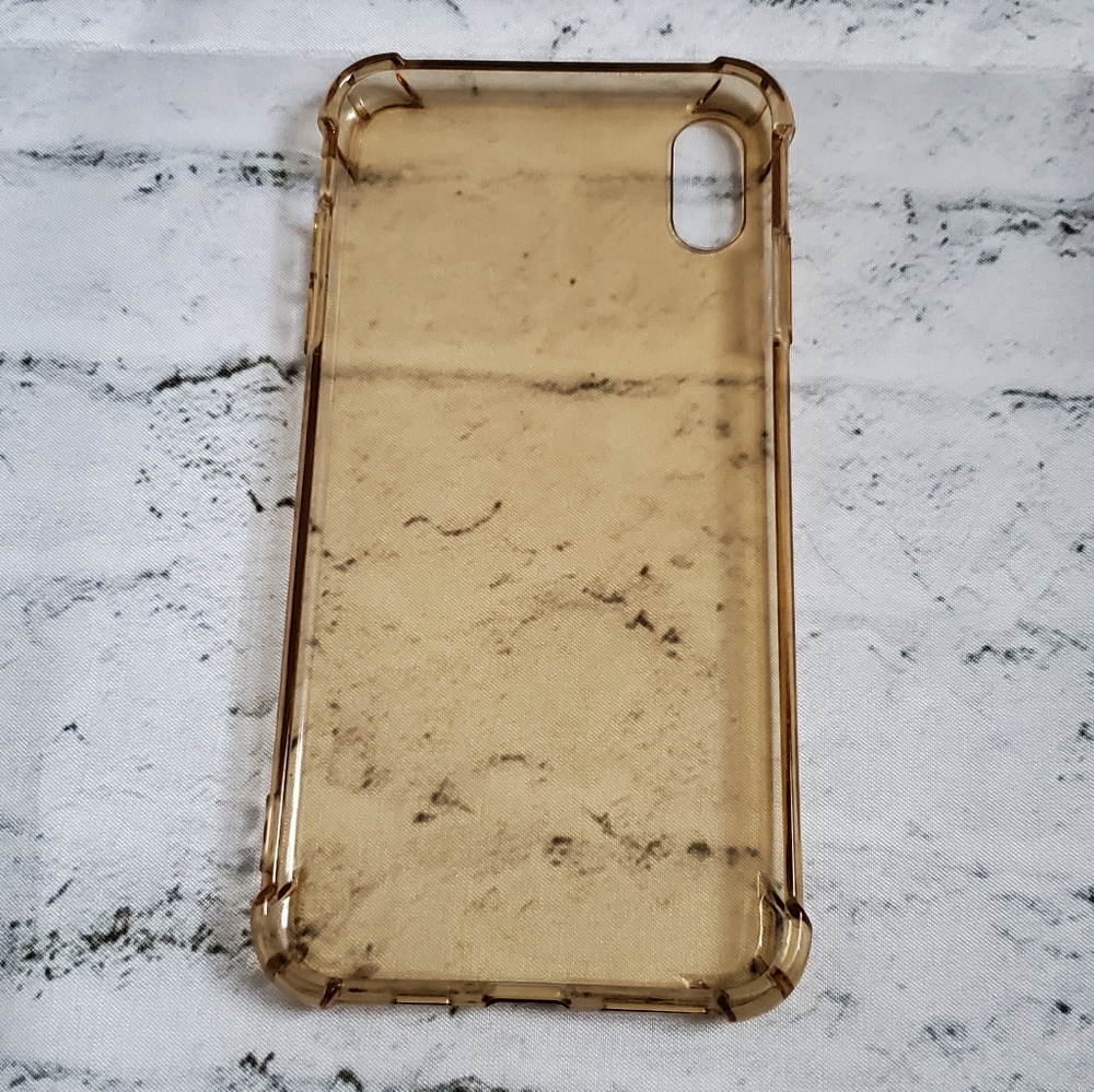 iphone xs max transparent case Gold